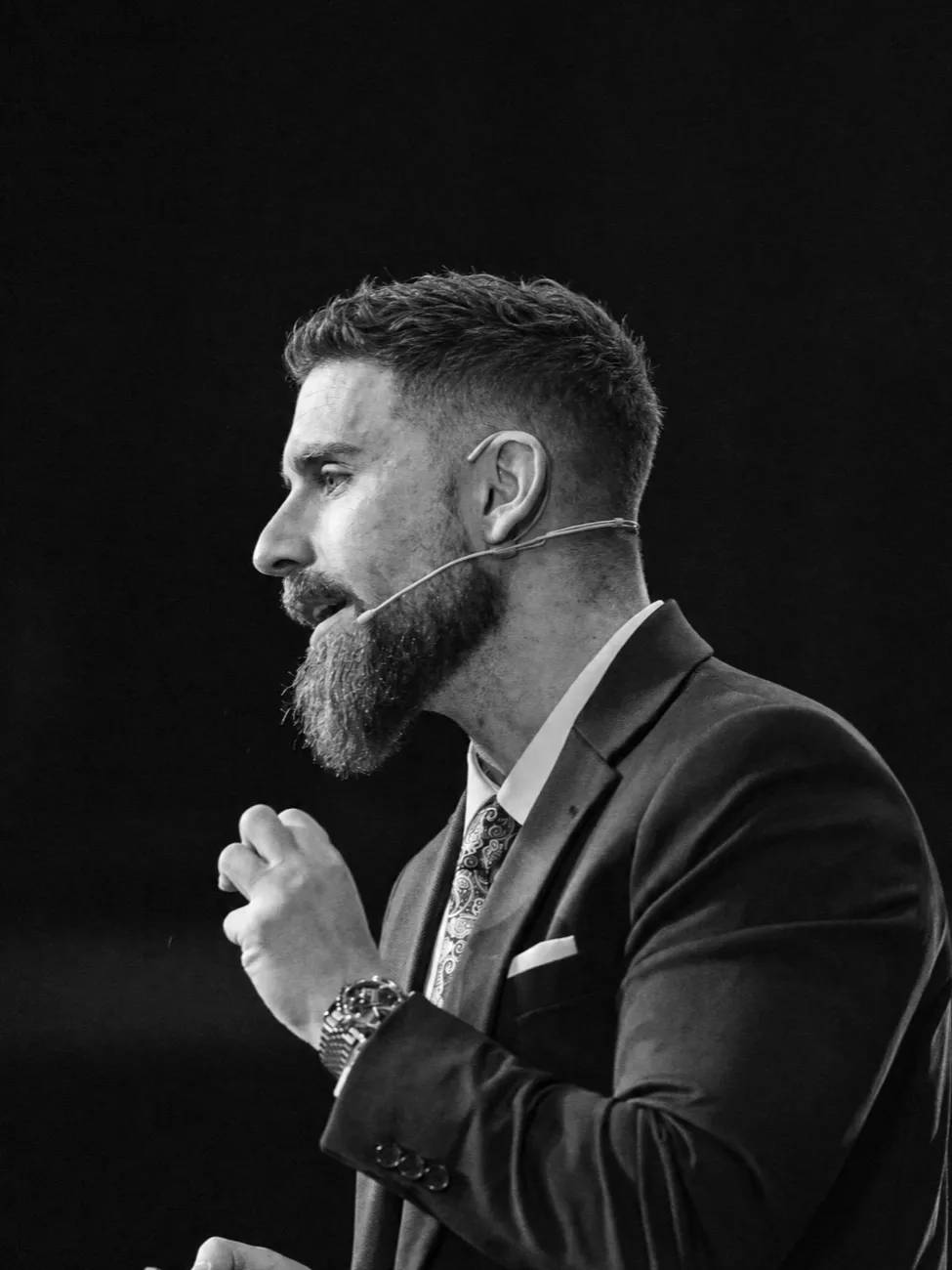 David durante una formación